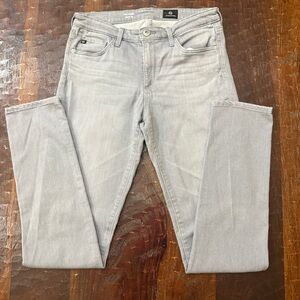 AG Adriano Goldschmied Light Gray Slim Women’s Jeans